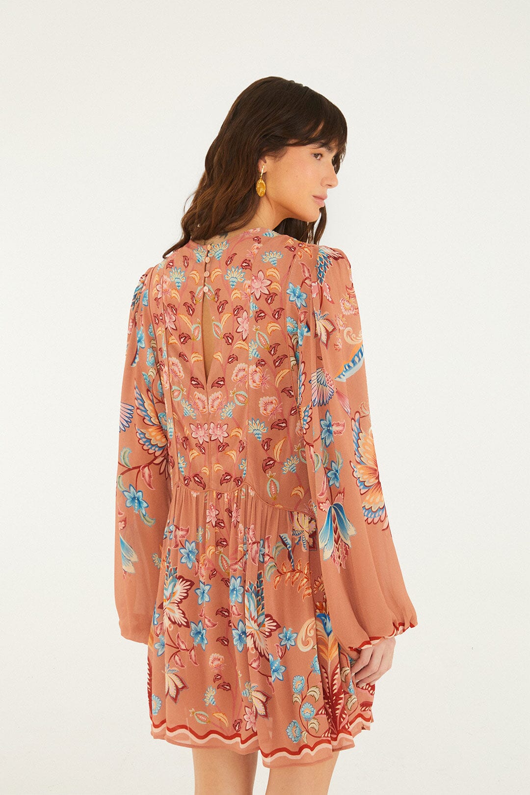 FARM Rio Boho Dress in Mocha M FARM Rio Boho Dress in Mocha M