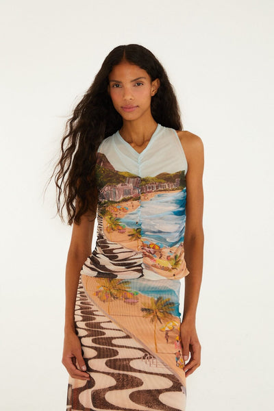 jacket for a-line dress Long Sleeve Patterned Organza Jacket With Strapless A-Line Floor Length  Dress main image 1