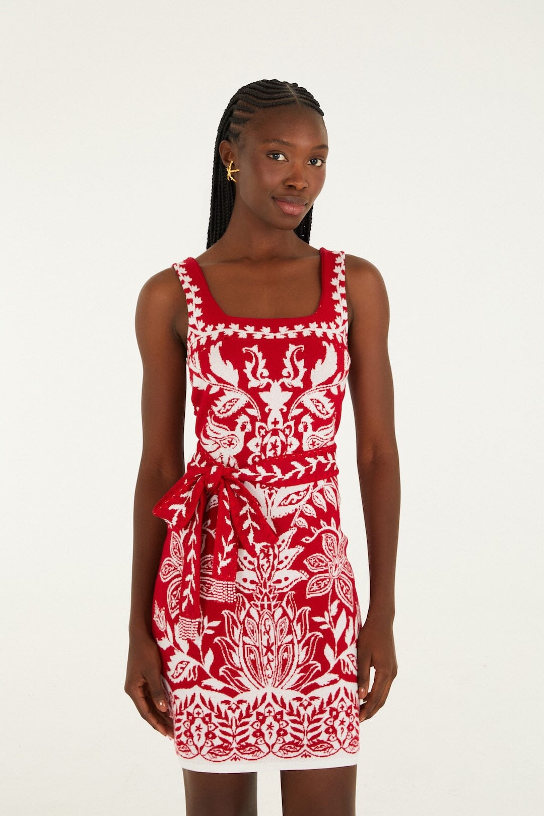 Red Miranda Knit Mini Dress