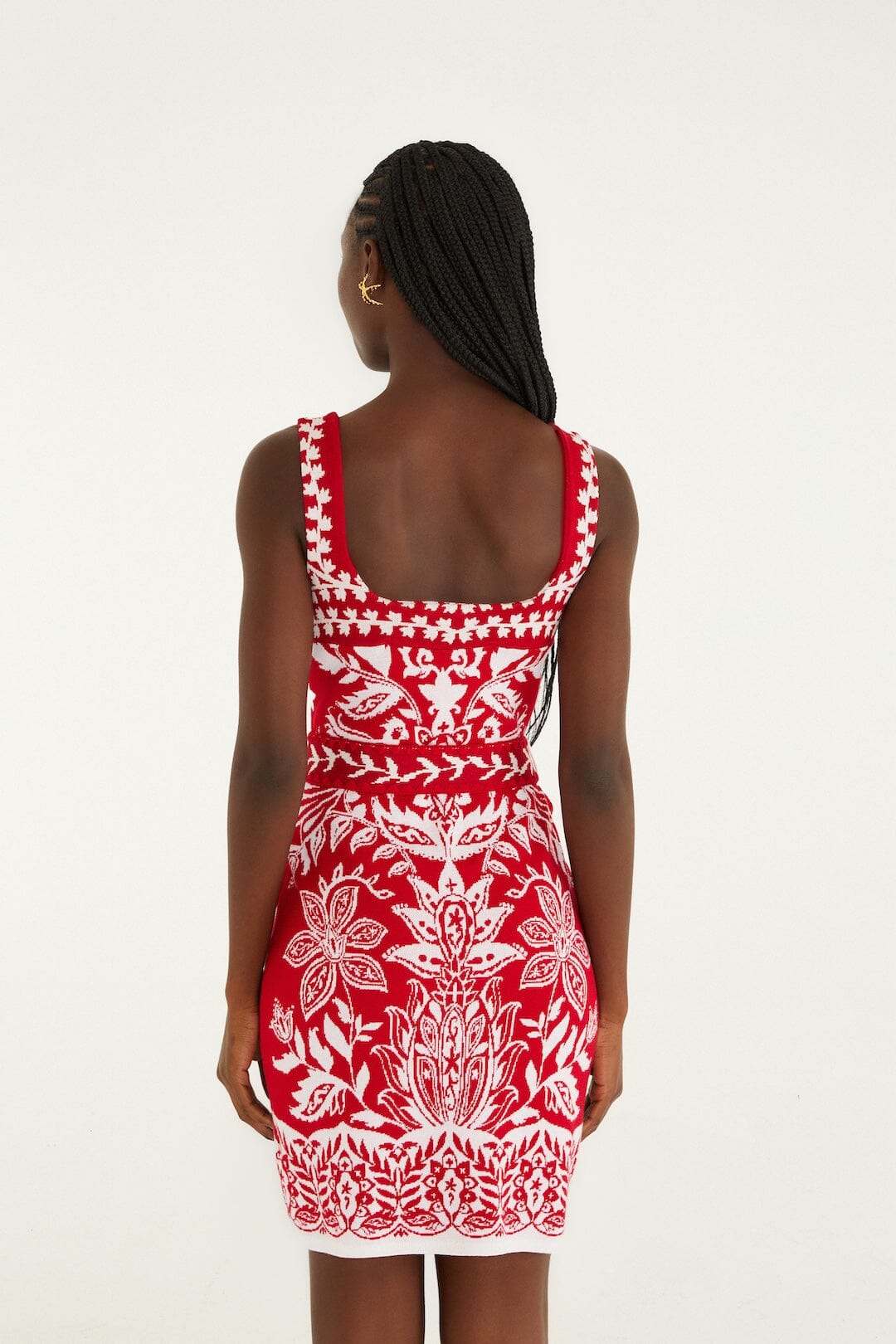 Red Miranda Knit Mini Dress