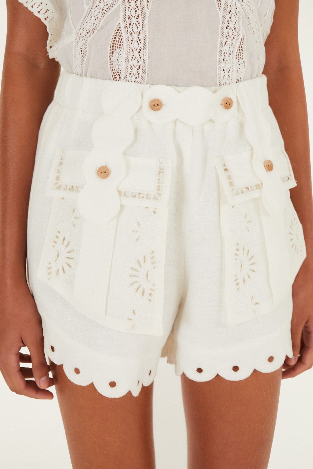 Off-White Artisanal Euroflax™ Premium Linen Short | FARM Rio