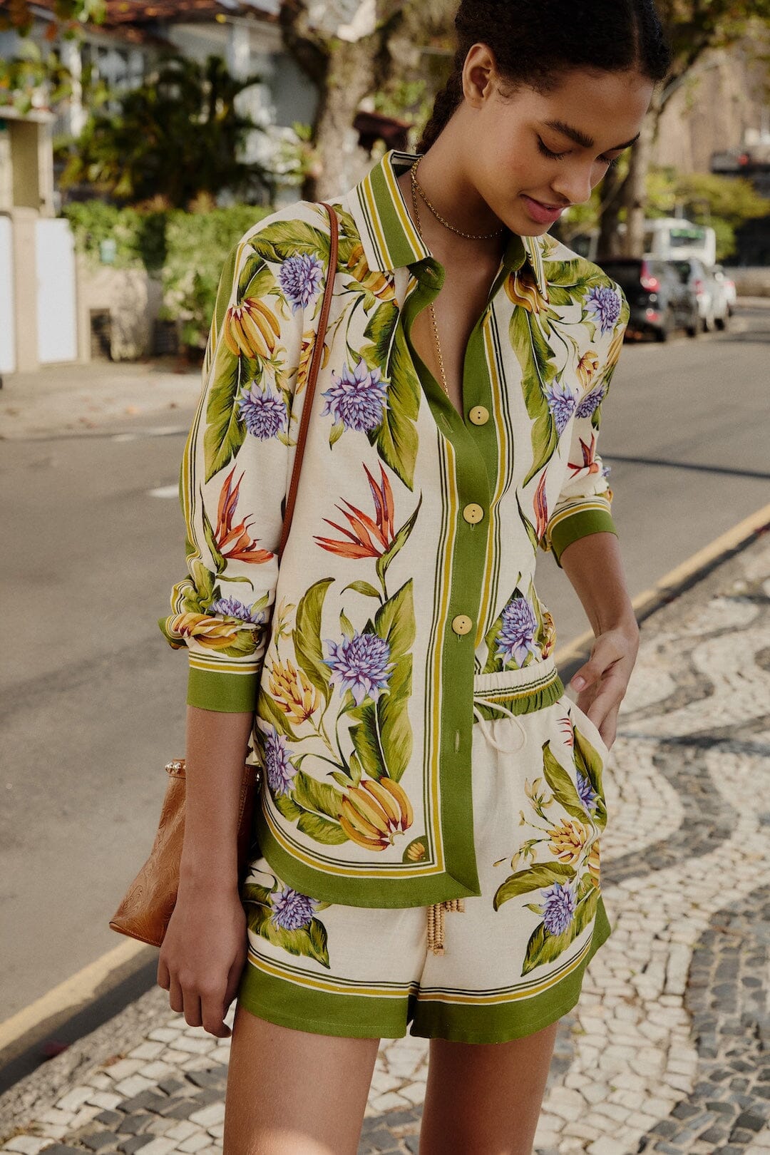 Sand Tropical Scarf Lenzing Ecovero Euroflax Shorts