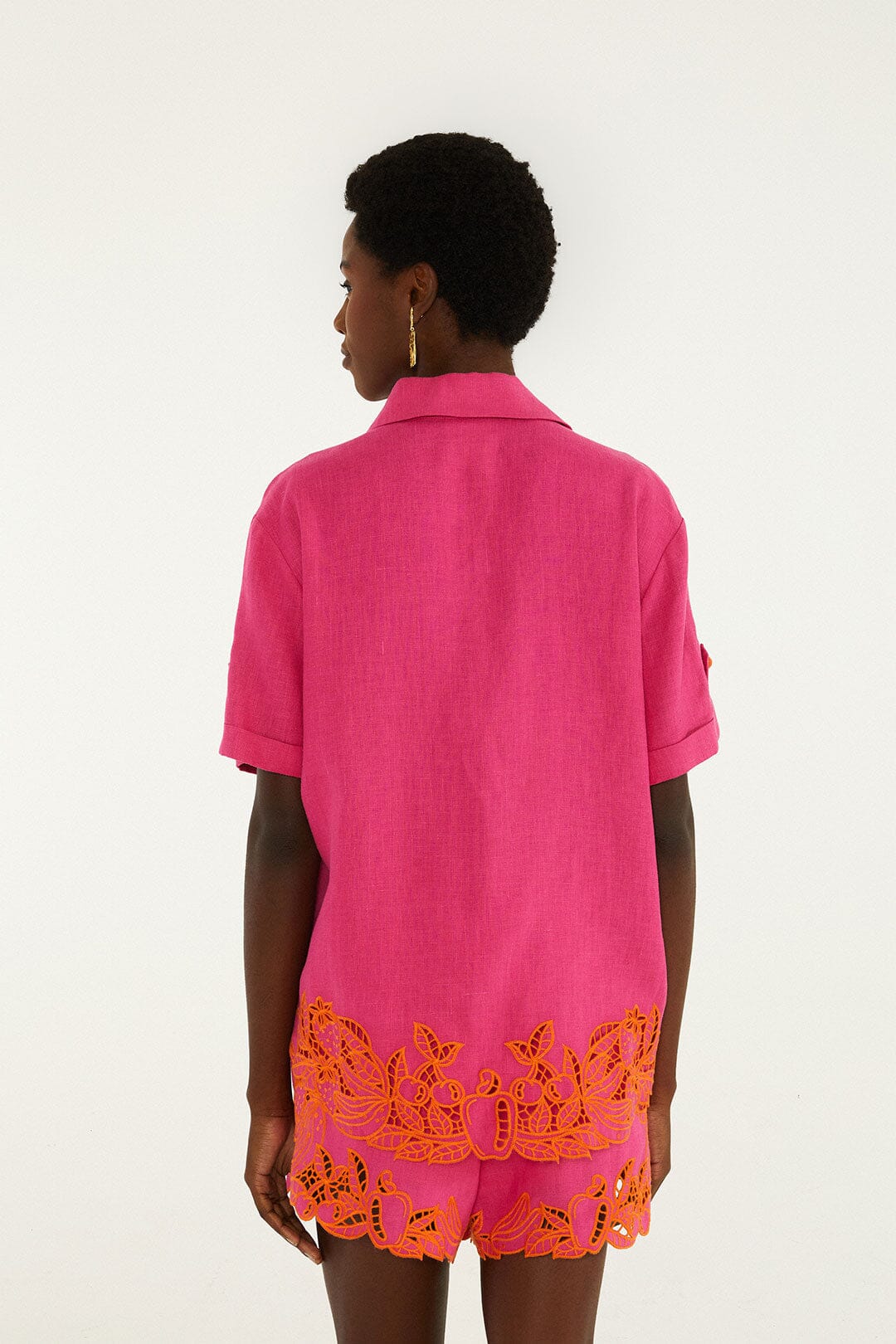 Pink Fruit Richelieu Artisanal Euroflax Premium Linen Shirt