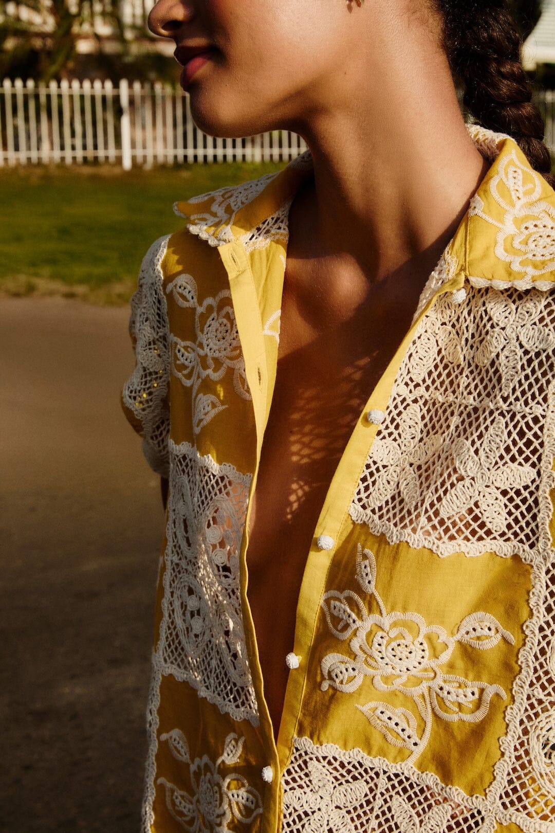 Lace Short Sleeve Shirt