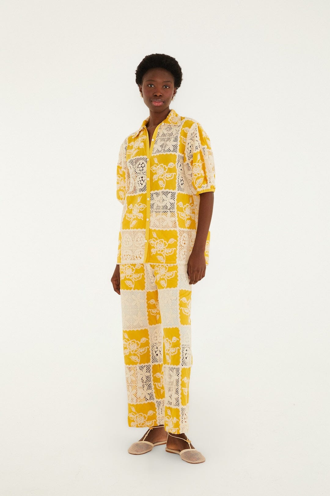 Lace Short Sleeve Shirt