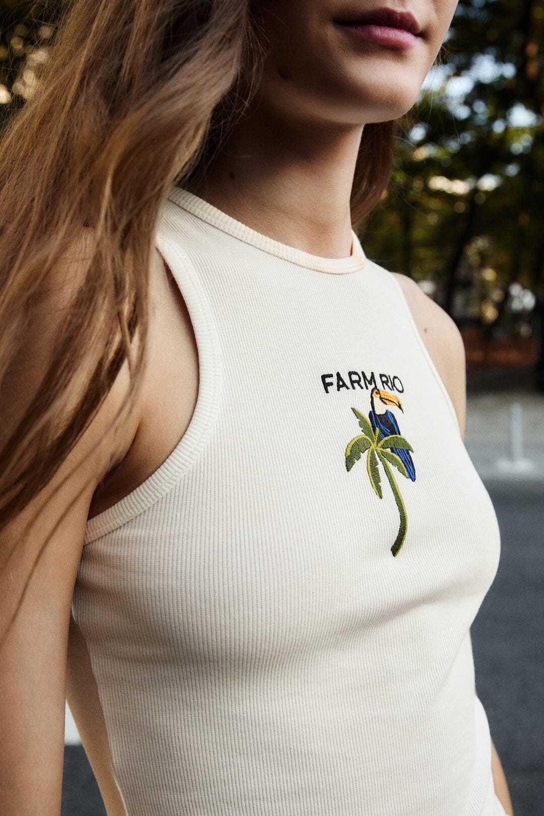 Off-White Tucanissimo Embroidered Organic Cotton Tank Top