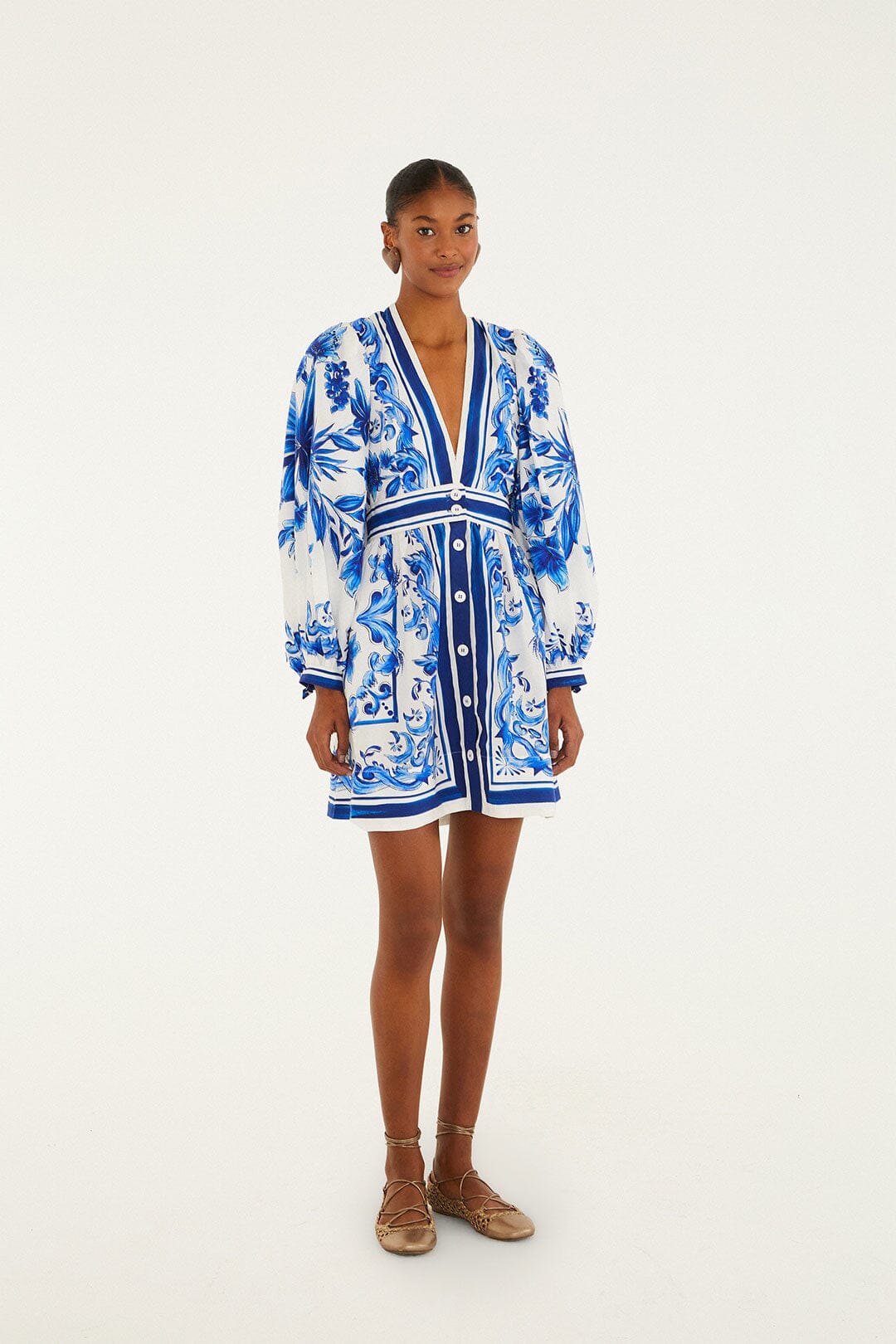 Off-White Garden Tiles Mini Dress