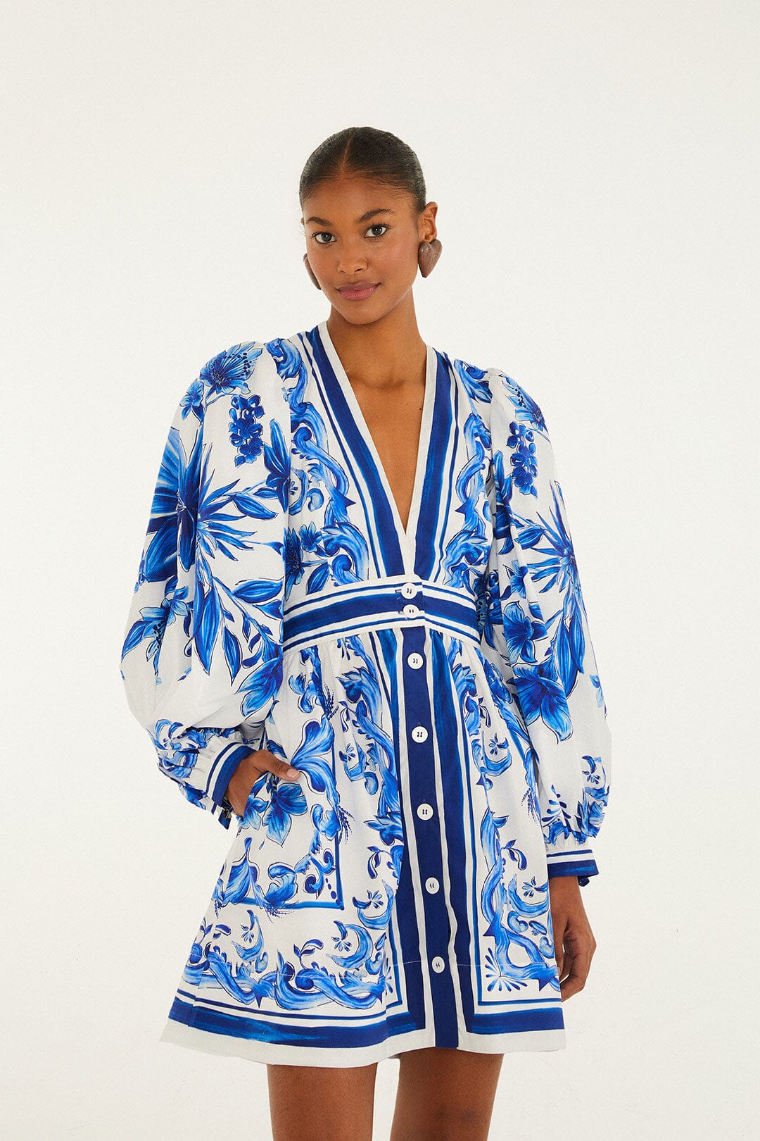 Off-White Garden Tiles Mini Dress