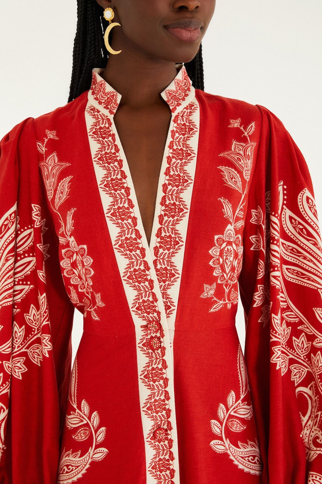 Red Miranda Lenzing™ Ecovero™ Euroflax™ Maxi Dress | FARM Rio