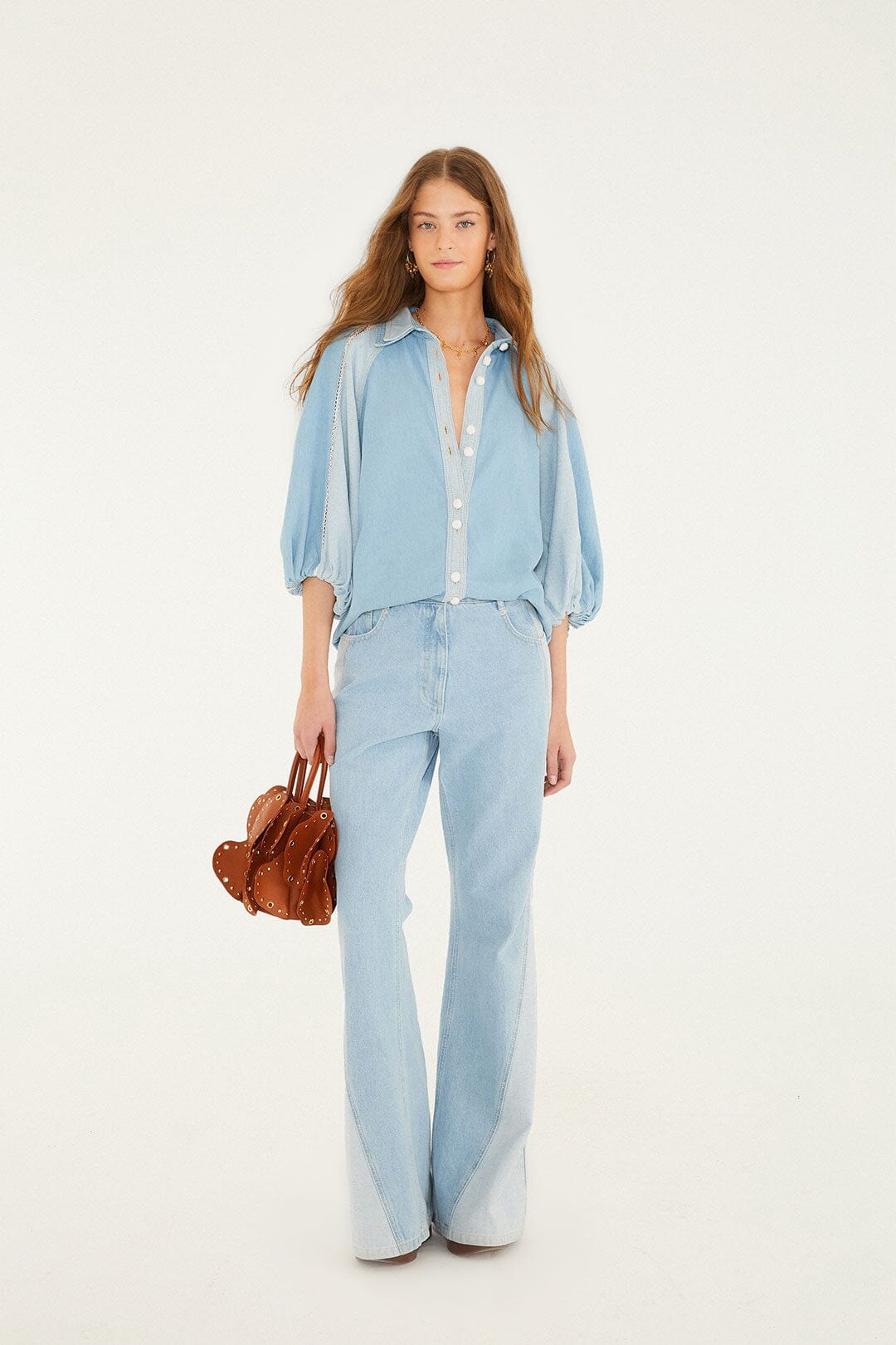 Denim Tree Light Colors Pants