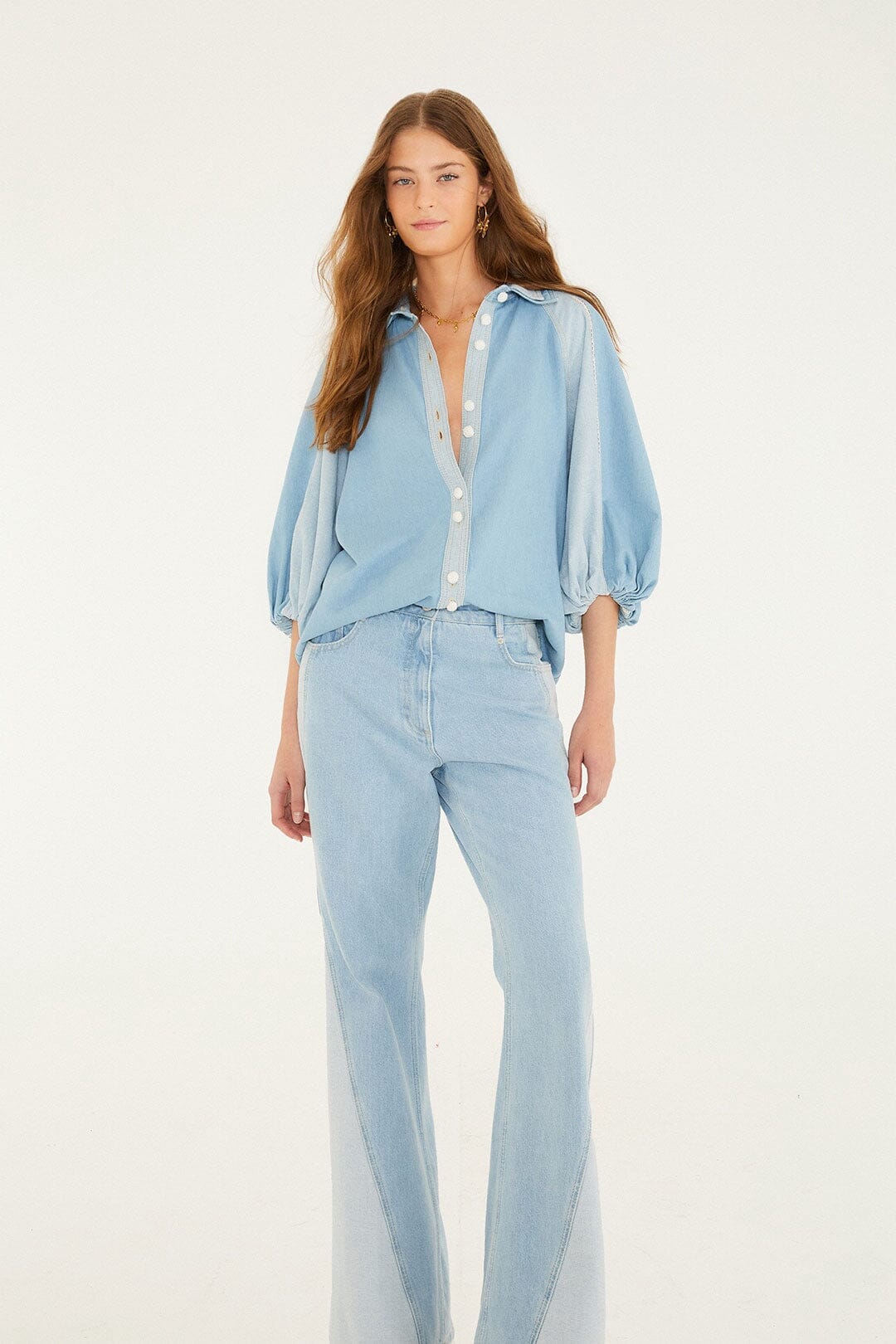 Denim Tree Light Colors Pants