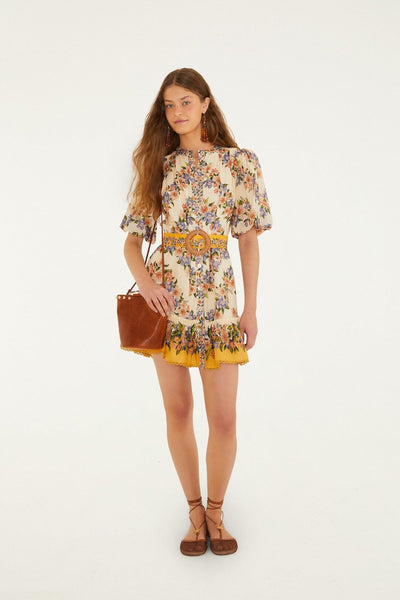 farm rio summer sunrise mini dress Farm Rio Sand Hilo Stripes Mini Dress, Hilo Stripes Sand / M