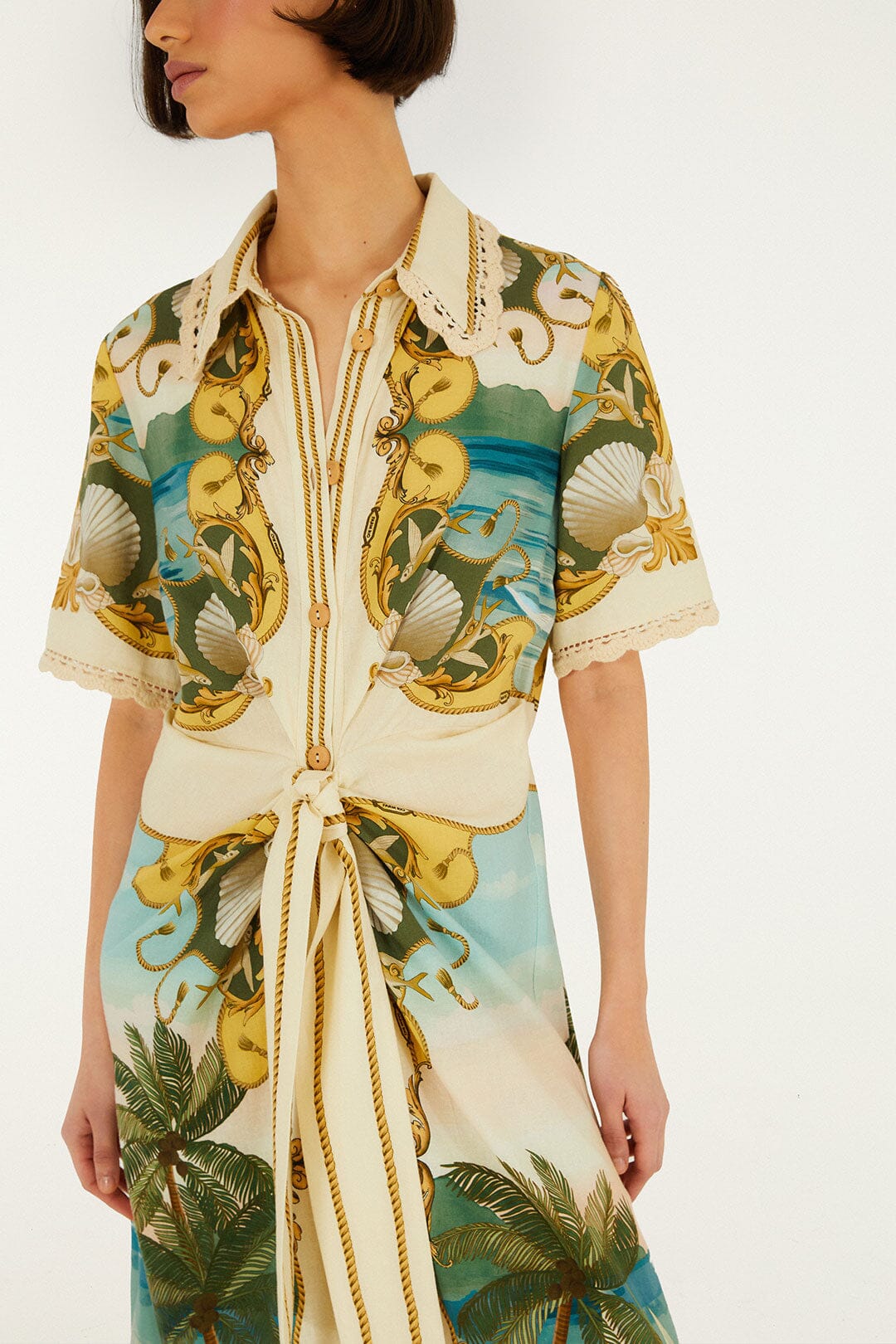 FARM Rio Royal Sea Multicolor Midi Dress | Print | Size XL | Shopbop FARM Rio Royal Sea Multicolor Midi Dress | Print | Size XL | Shopbop