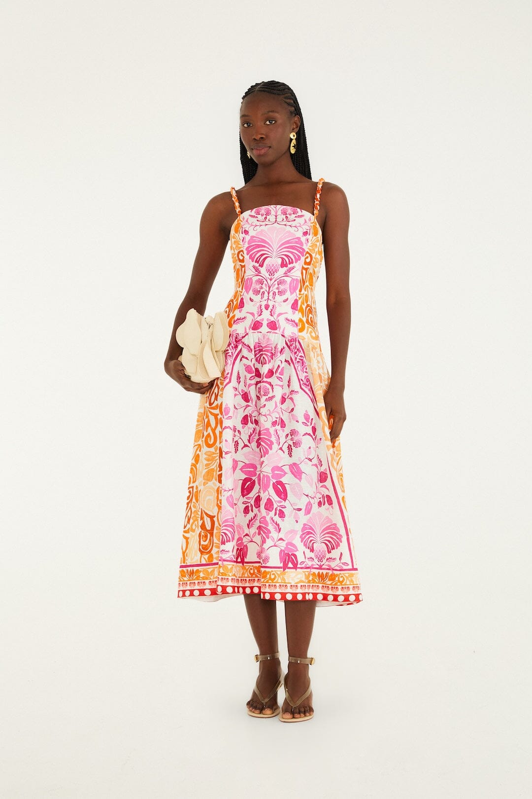 Off-White Santorini Euroflax Premium Linen Midi Dress