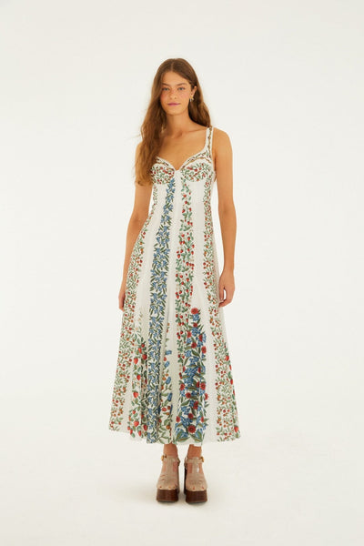 Off-White Fruit Beauty Lenzing™ Ecovero™ Euroflax™ Maxi Dress