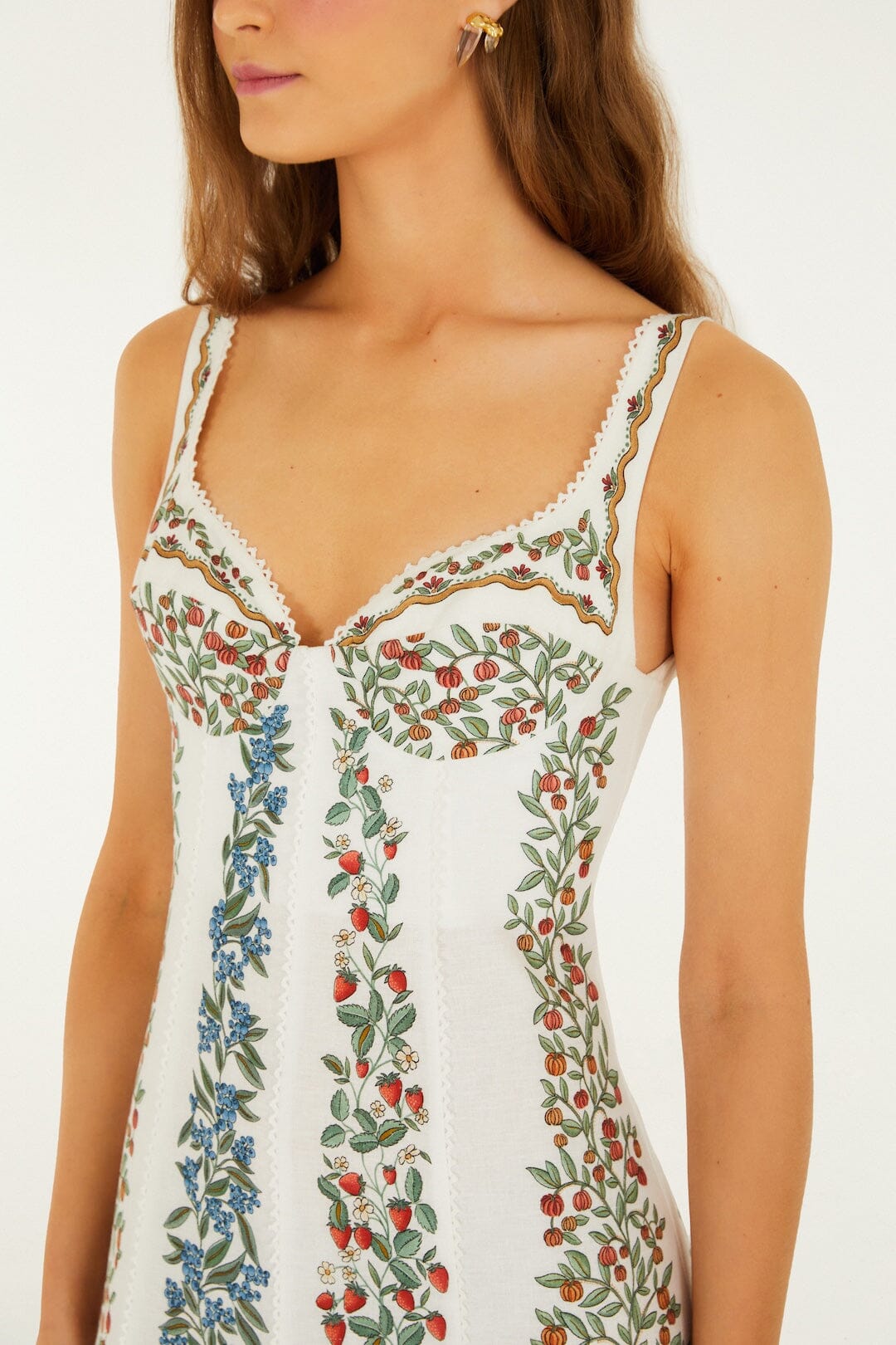 Farm Rio Fruit Beauty Off-White Maxi Dress Off-White / M Farm Rio Fruit Beauty Off-White Maxi Dress Off-White / M