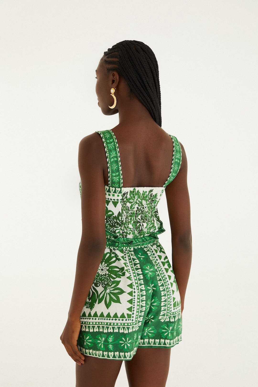 Green Flora Tapestry Lenzing™ Ecovero™ Euroflax™ Romper