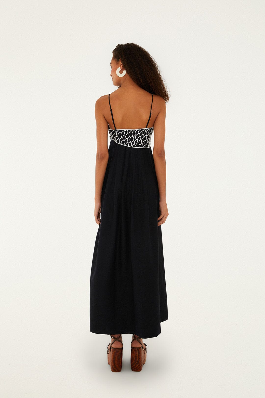 Black Fish Top LENZING™ ECOVERO™ Euroflax™ Maxi Dress