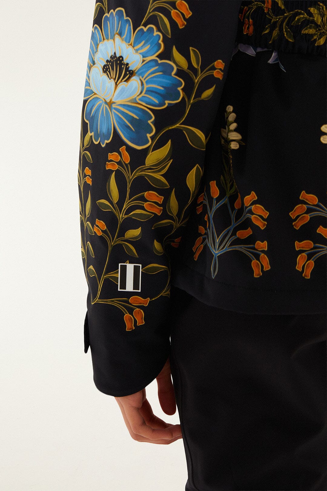 Black Winter Garden Hooded Belted Puffer Ski Jacket