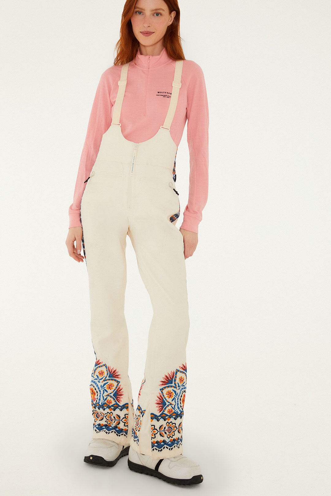 Off-White Lucy Floral Suspenders Ski Pants
