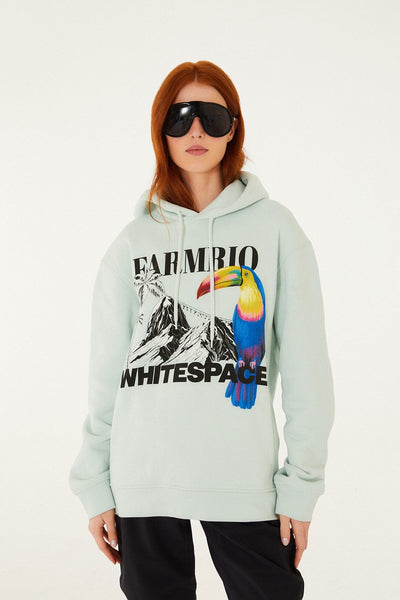 Blue And White Farm Rio Space Sweatshirt | FARM Rio