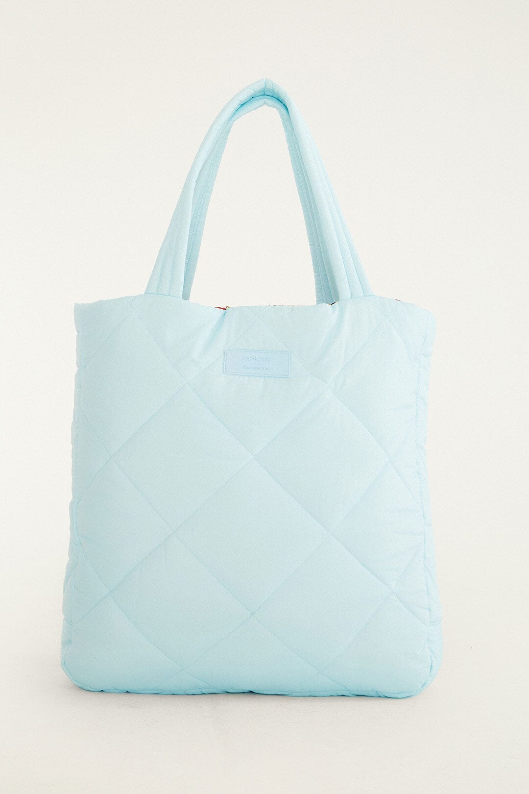 Blue Toucan Puffer Tote Bag