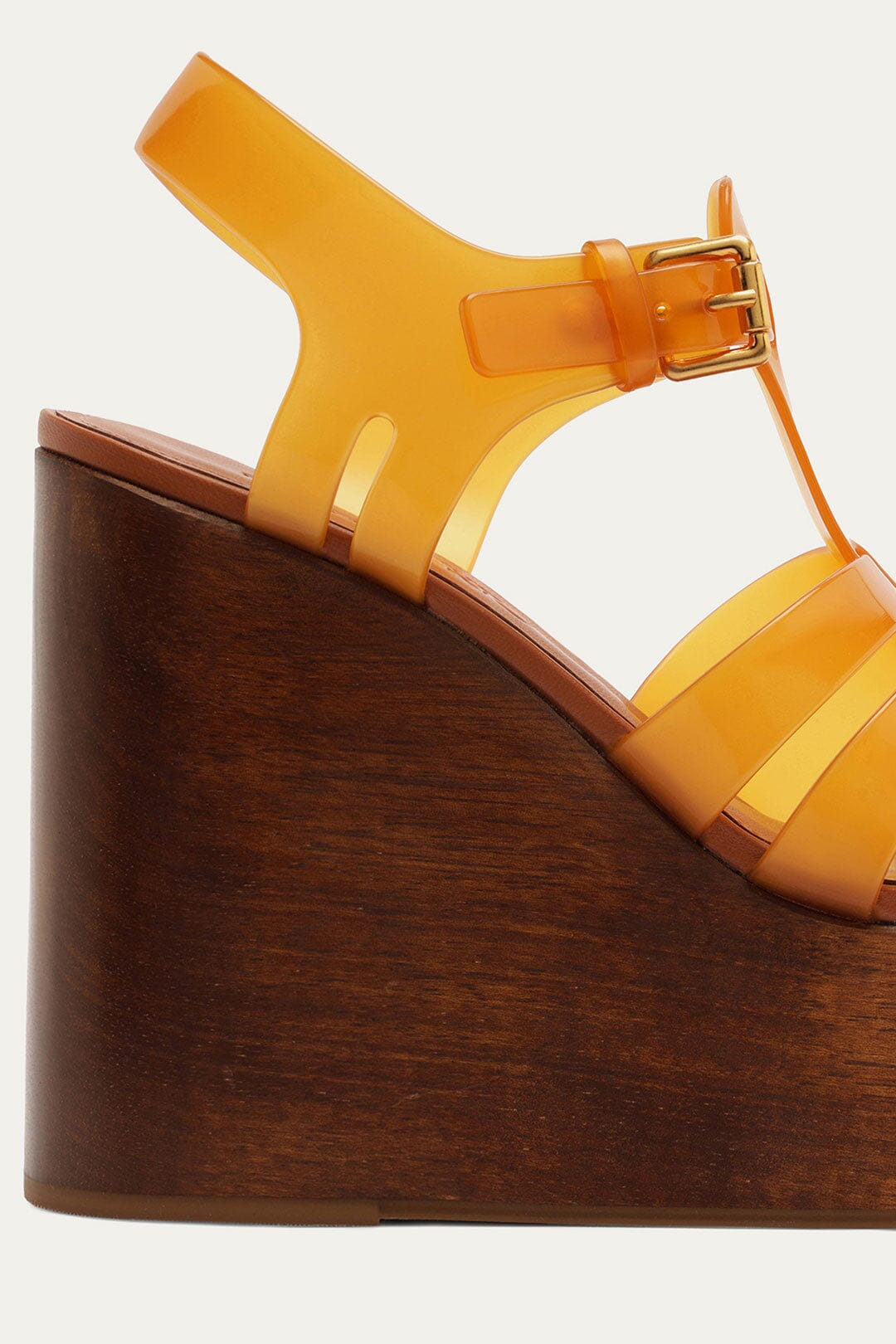 Beige Fisherman Jelly Wedge Sandal