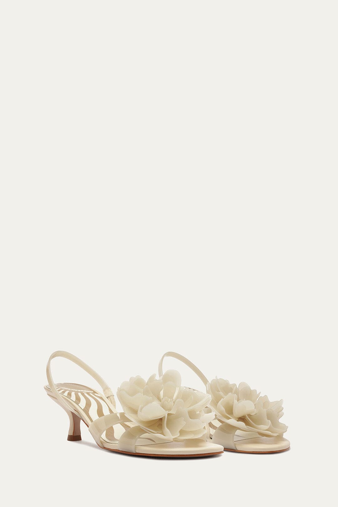 Off-White Flower Jelly Heeled Sandal