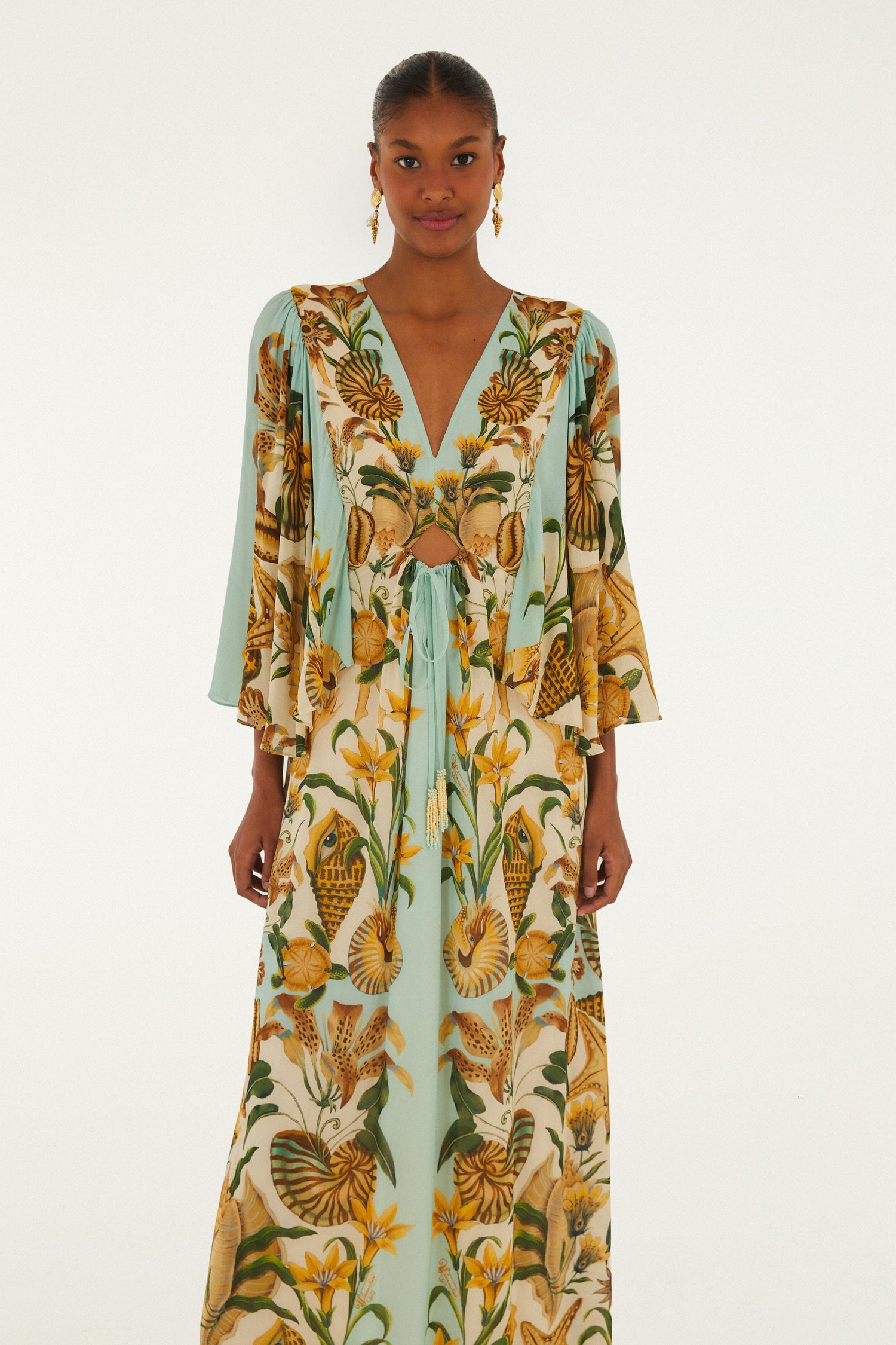 farm rio sand delicate garden maxi dress FARM RIO