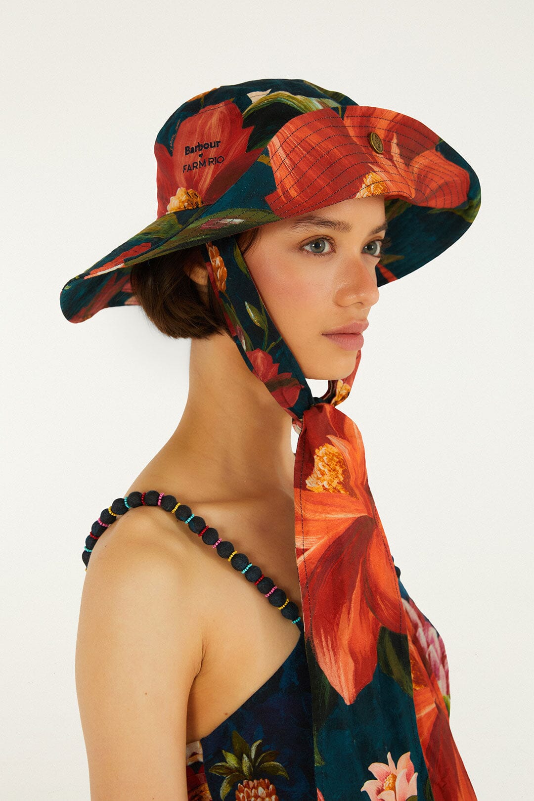 【送料込】Ameri SIDE STRAP FLOWER KNIT CAP Wild Flower Hat | FARM Rio