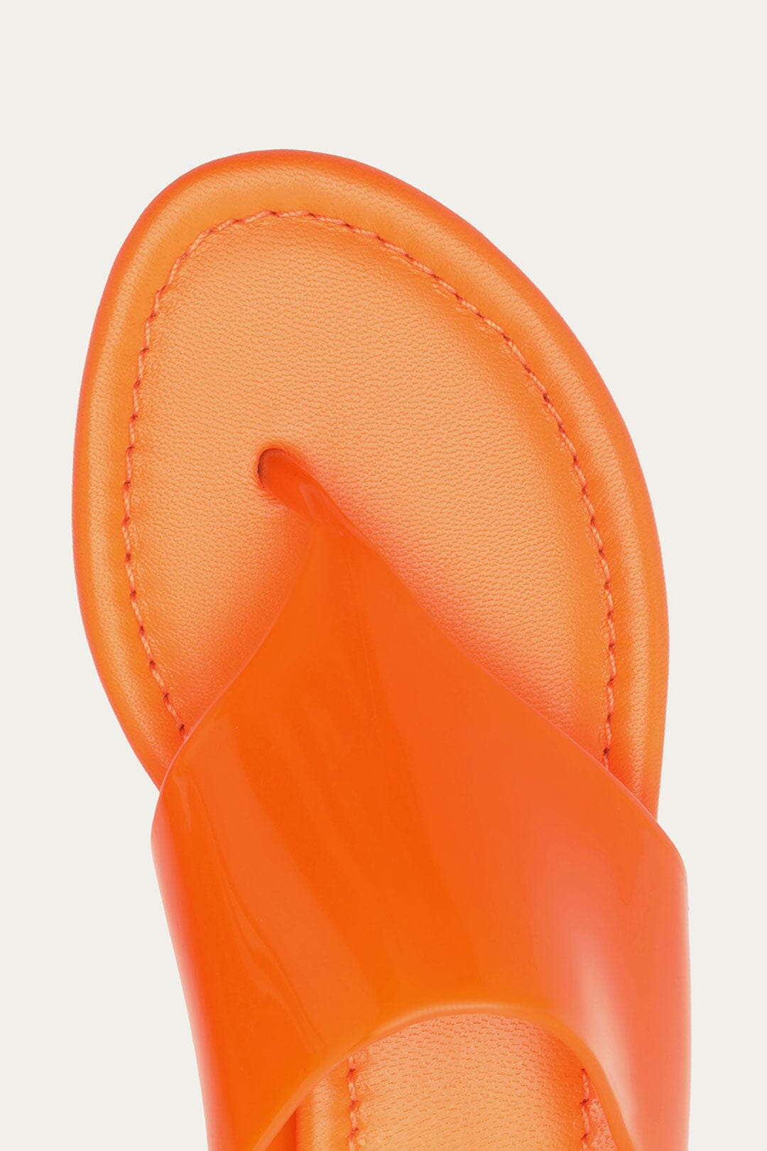 Orange Jelly Flat Sandal