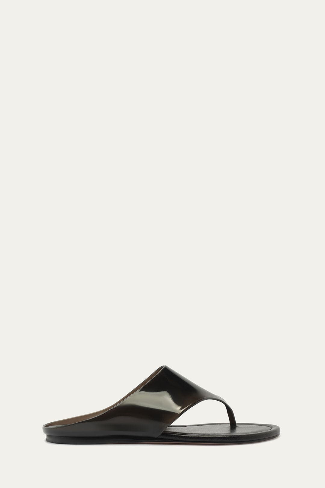 Black Jelly Flat Sandal