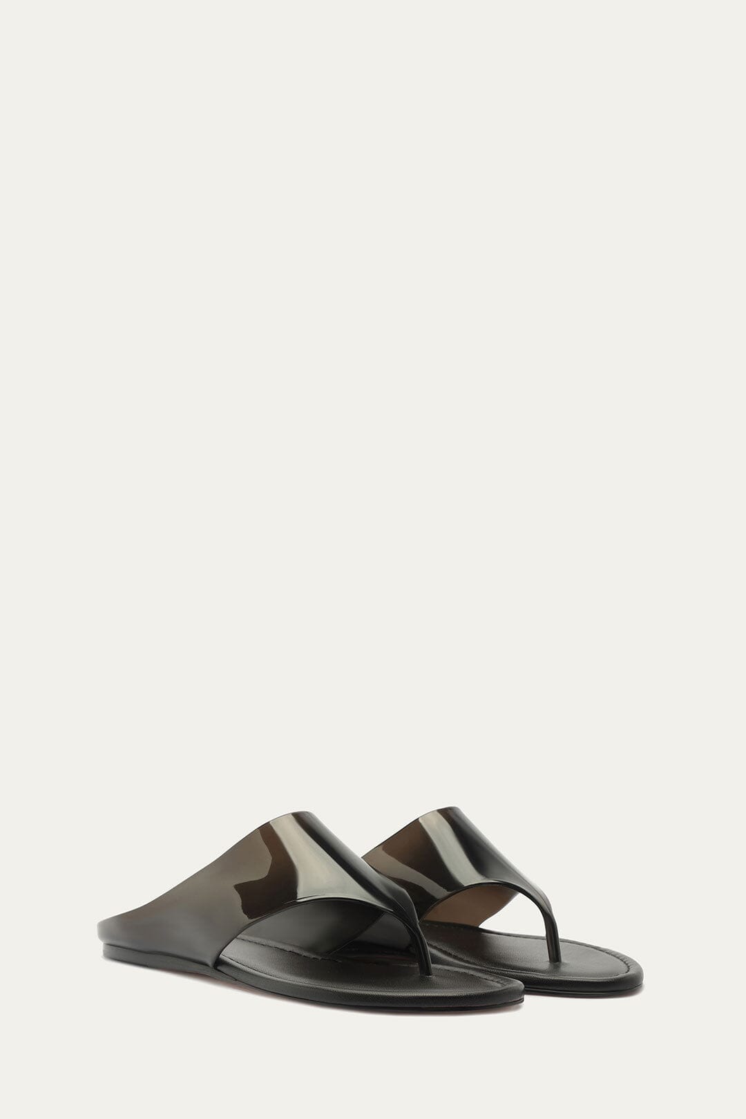 Black Jelly Flat Sandal