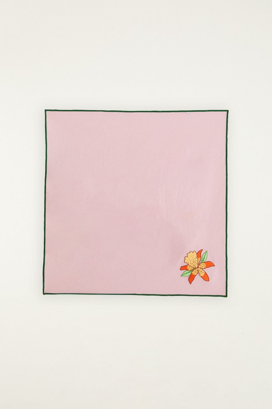 Floral Nature Embroidered Set Of 2 Cloth Napkins