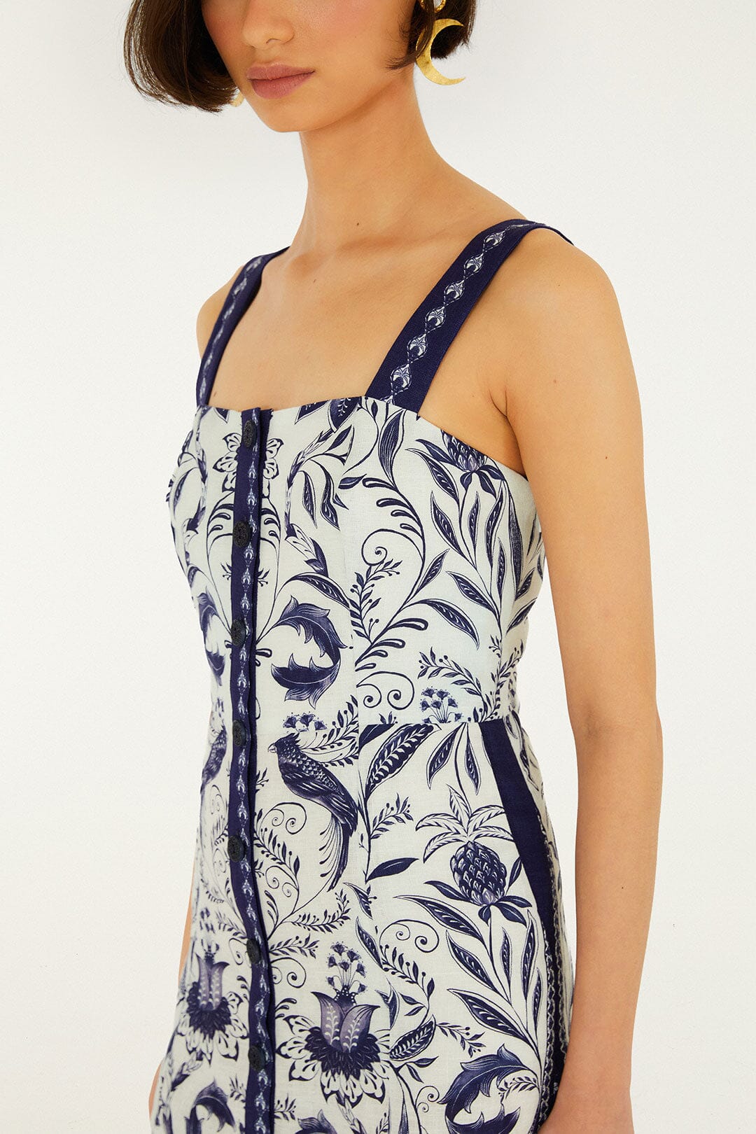 Off-White Nina Euroflax™ Premium Linen Mini Dress