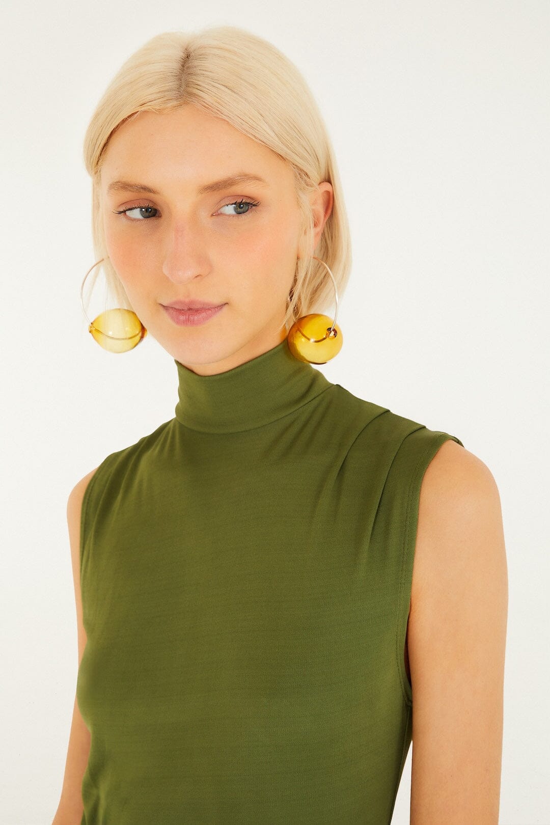FARM Rio Dark Green High Neck Cut-Out Maxi Dress, Dark Green / S FARM Rio Dark Green High Neck Cut-Out Maxi Dress, Dark Green / S