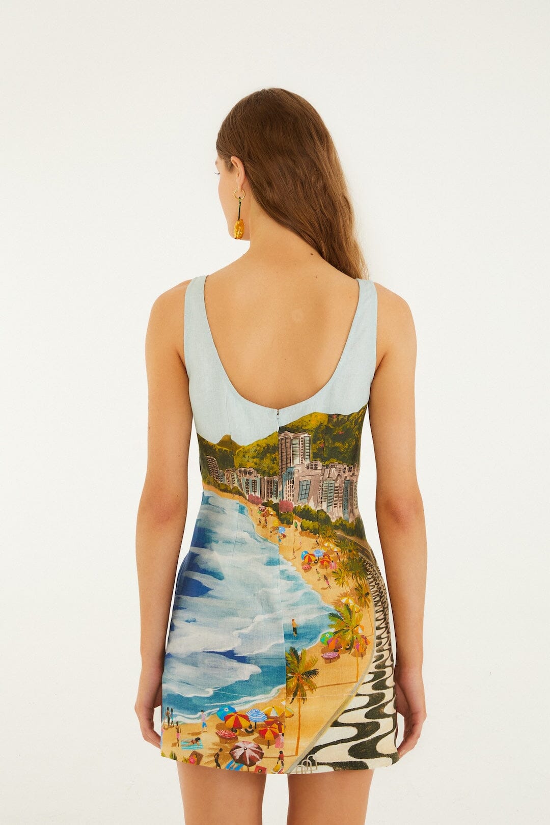 Farm Rio Copacabana Beach Multicolor Mini Dress - XS Farm Rio Copacabana Beach Multicolor Mini Dress - XS