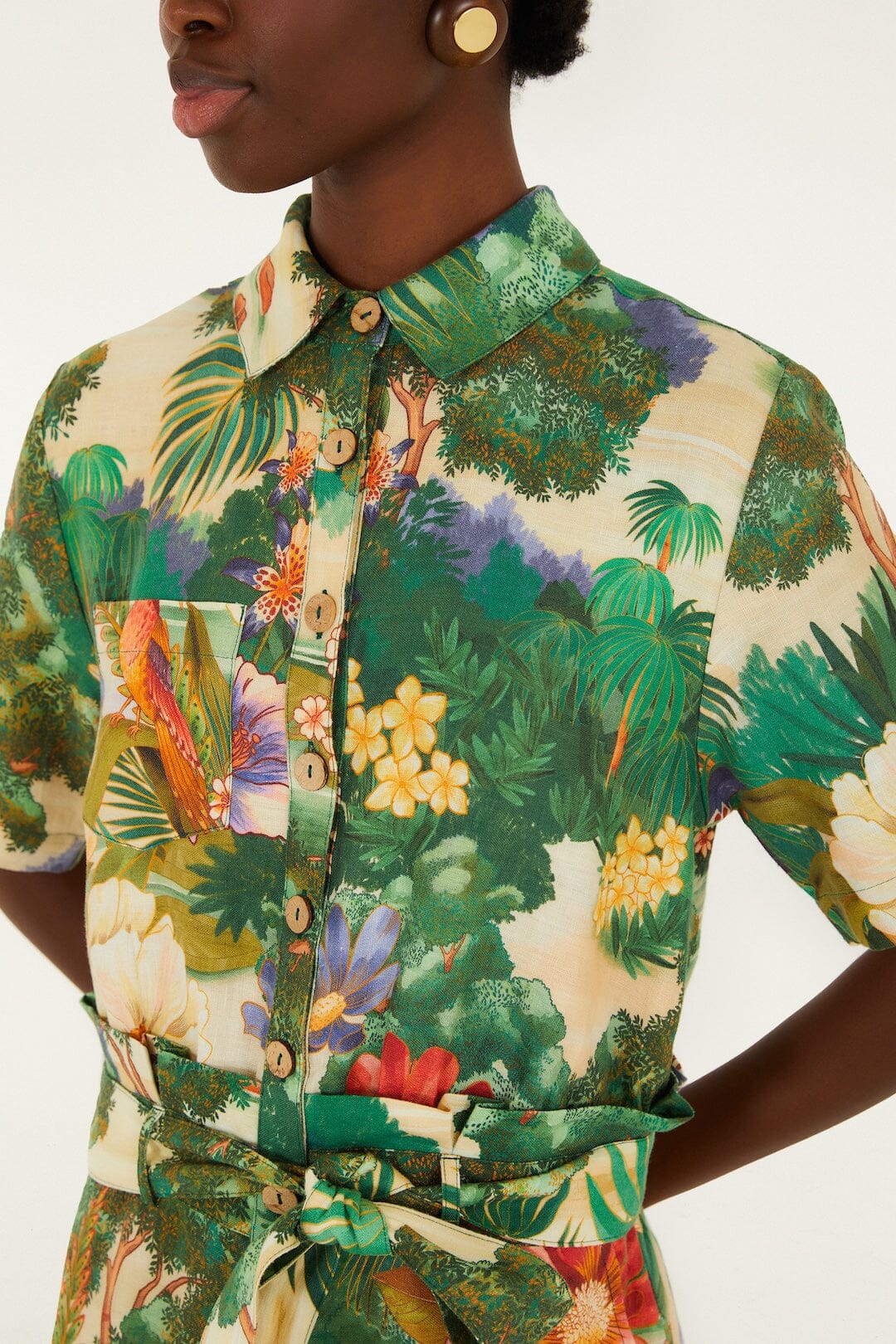 Multicolor Oriental Garden Lenzing™ Ecovero™ Euroflax™ Romper