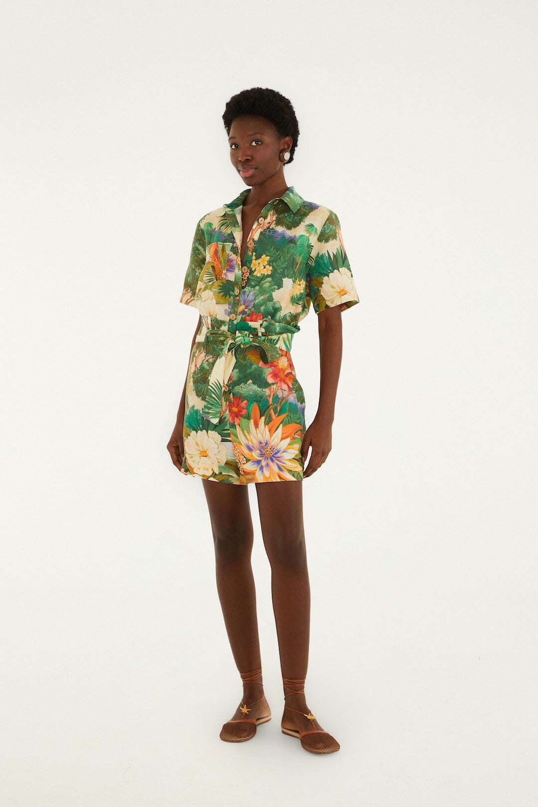 Multicolor Oriental Garden Lenzing™ Ecovero™ Euroflax™ Romper