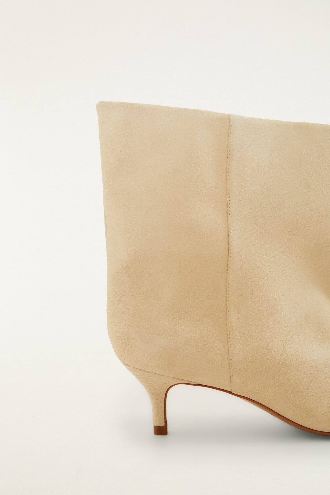 Off-White Suede Heeled Ankle Boot