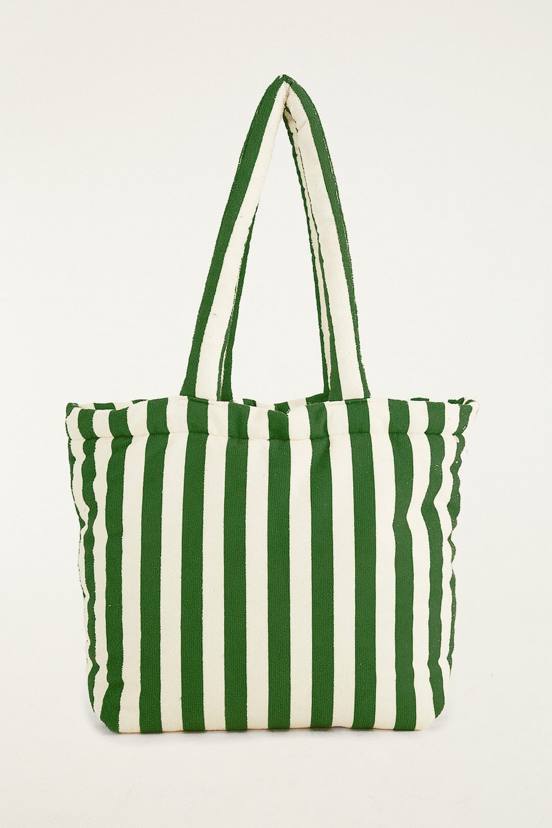 Green Tropical Banana Embroidered Tote Bag