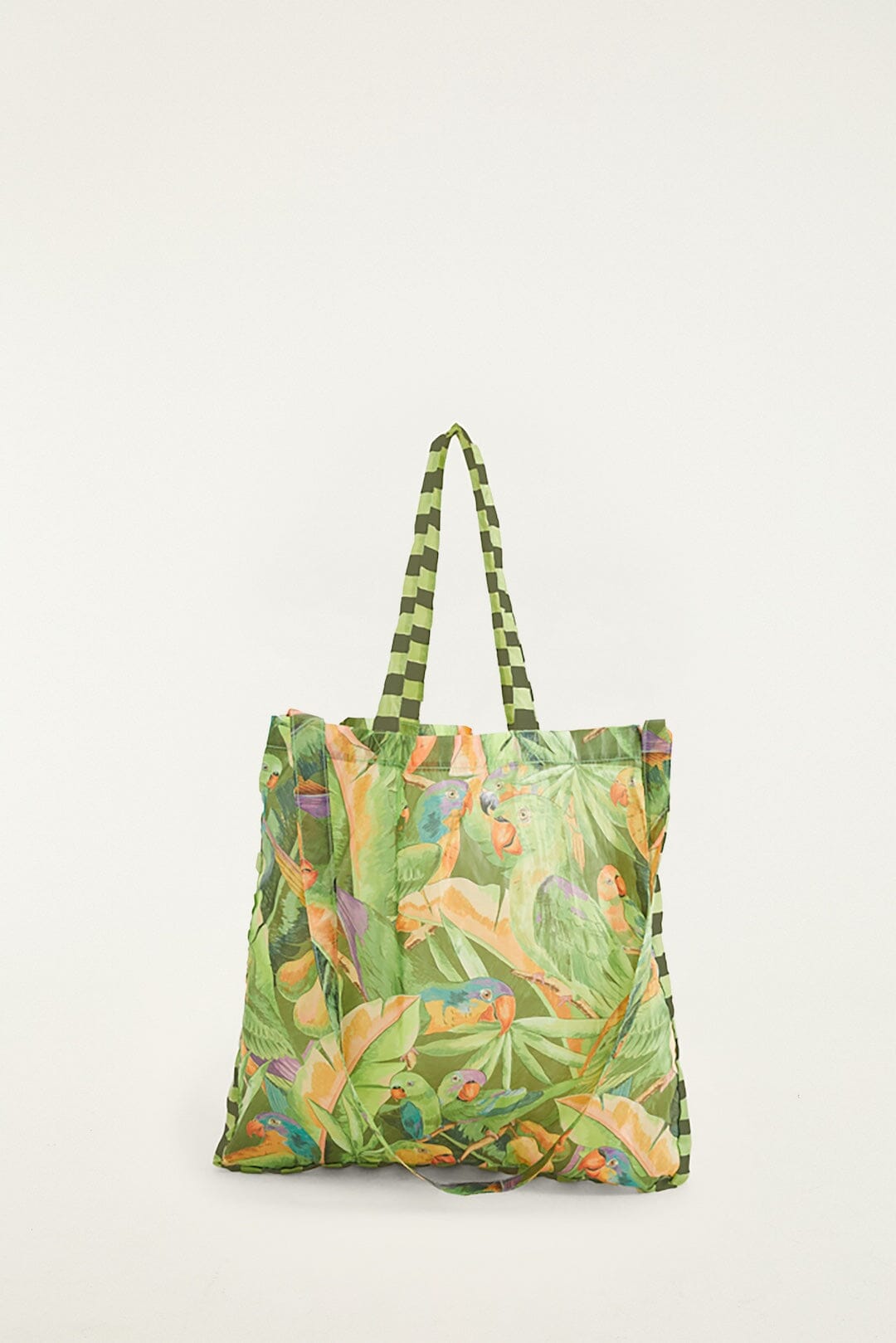Green Bird Jungle Tote Fruit Bag