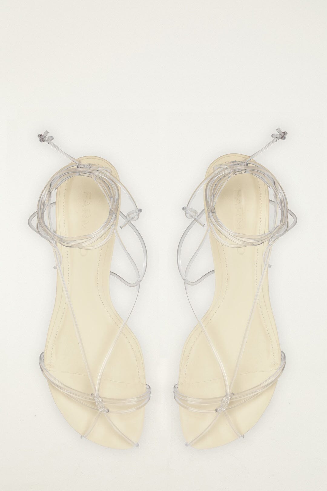 White Spaghetti Jelly Kitten Heeled Sandal