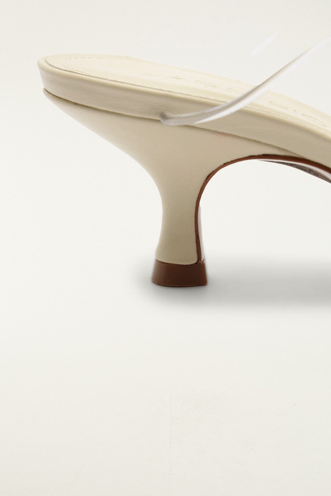 White Spaghetti Jelly Kitten Heeled Sandal