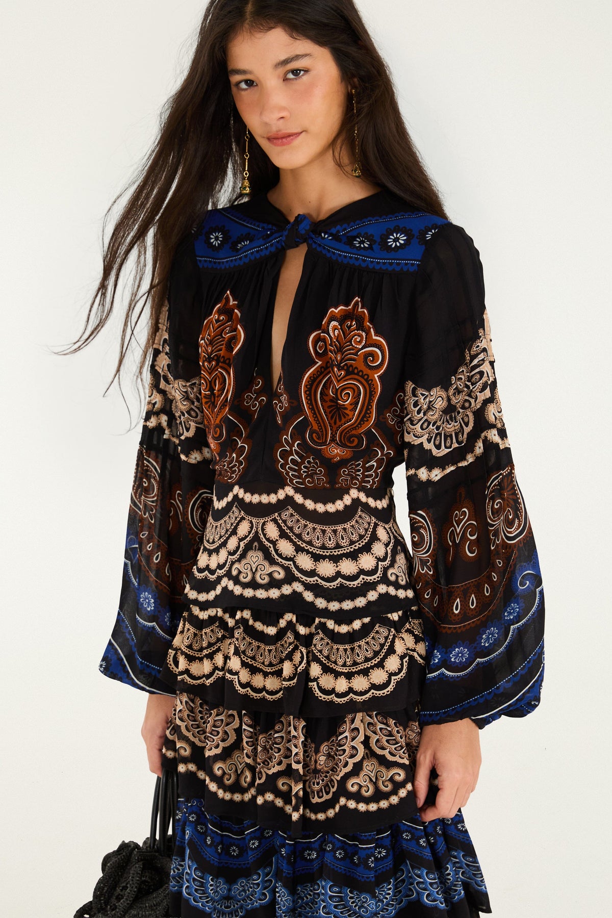Nicole Pleated Blouse