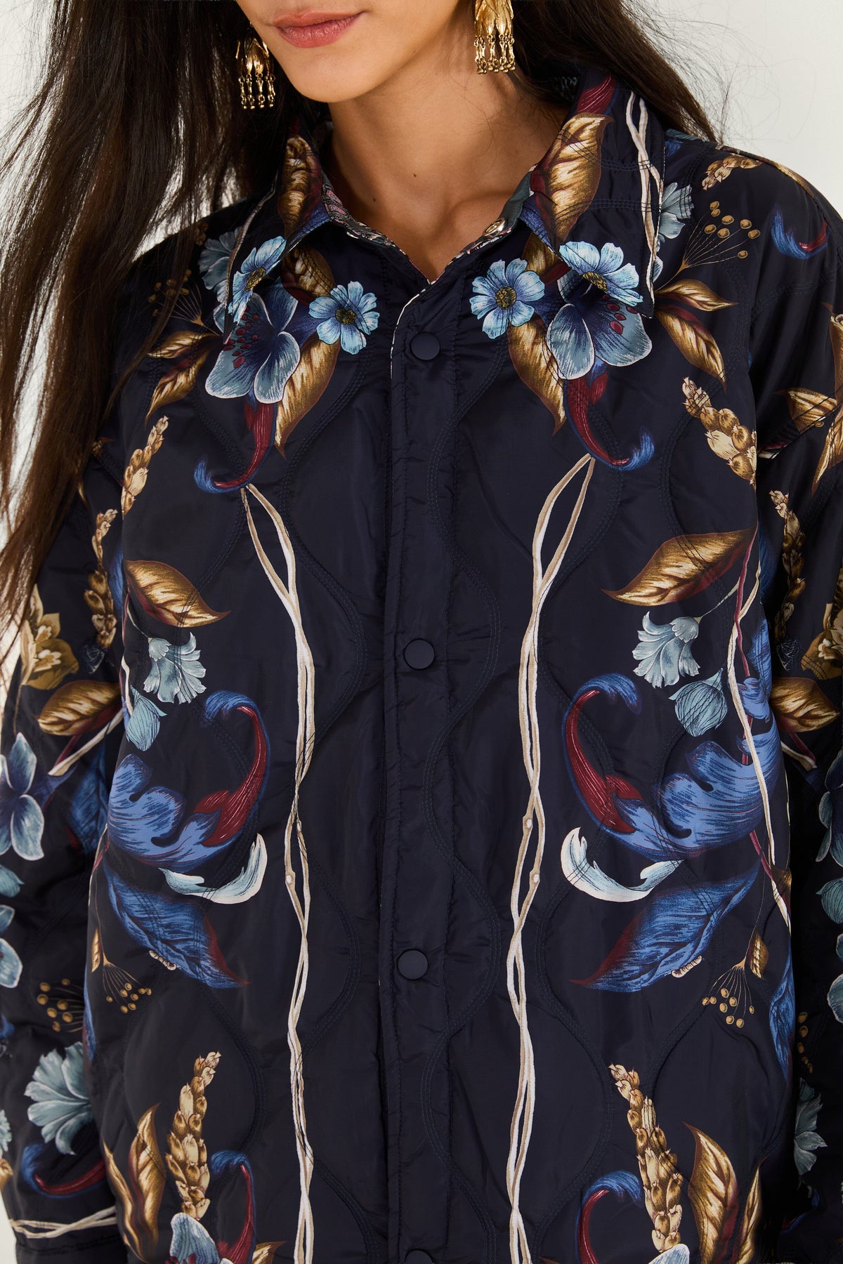 Ipanema Night Reversible Puffer Shirt