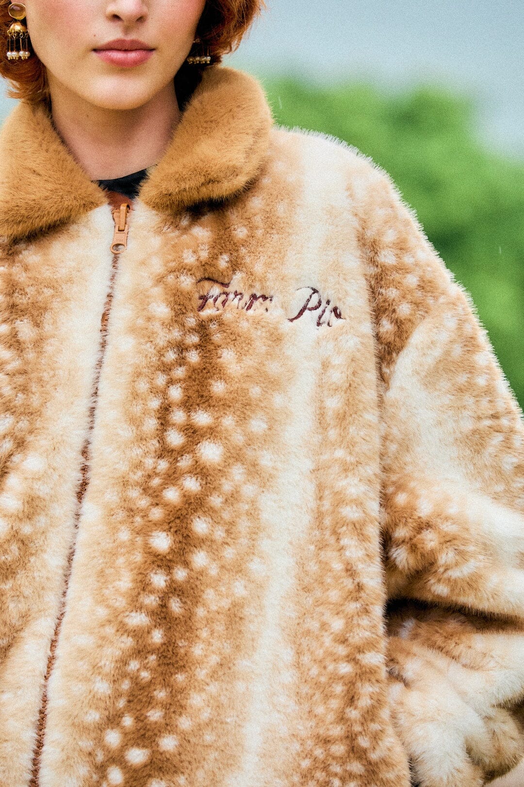 Borbofly Embroidered Reversible Puffer Jacket