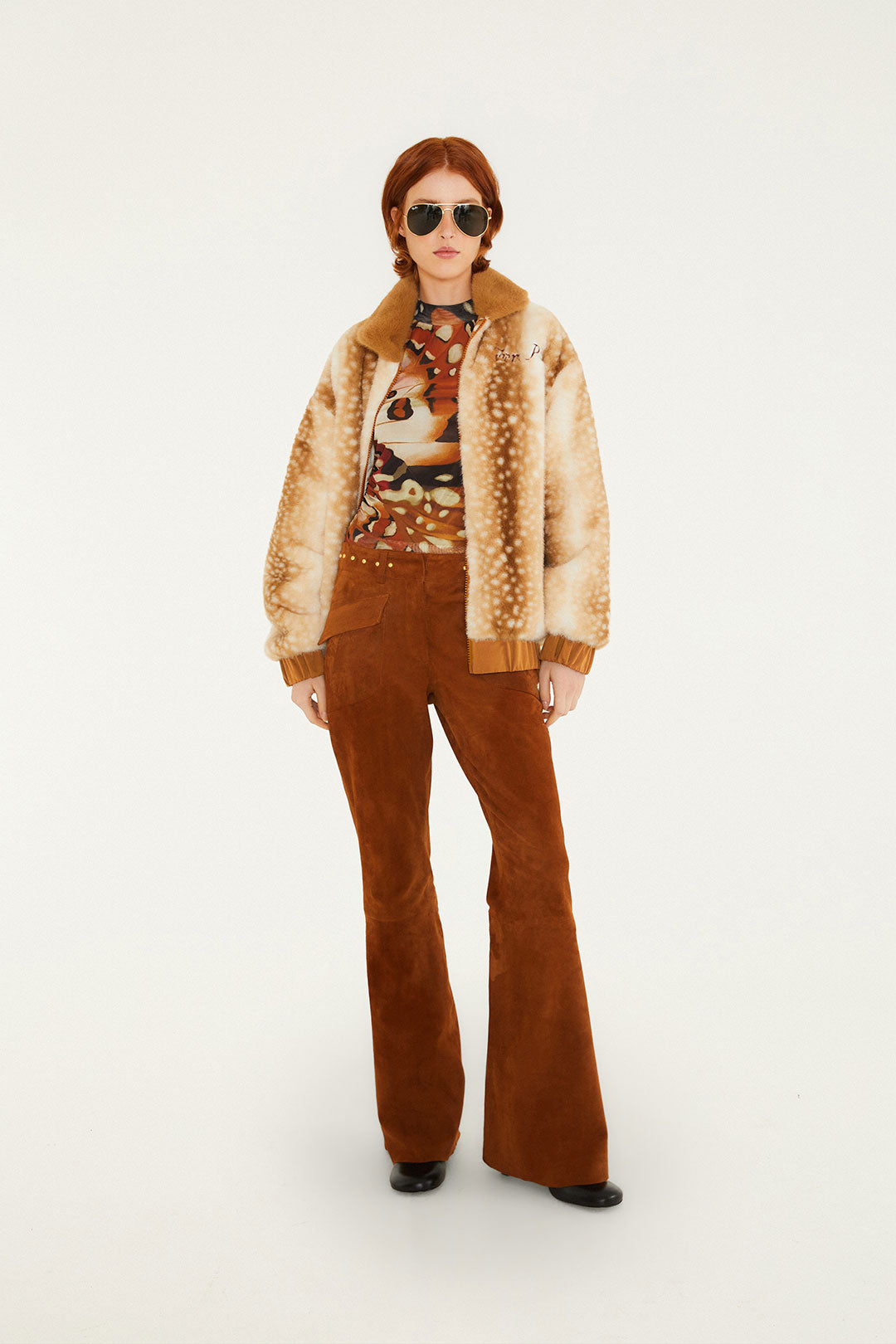 Borbofly Embroidered Reversible Puffer Jacket
