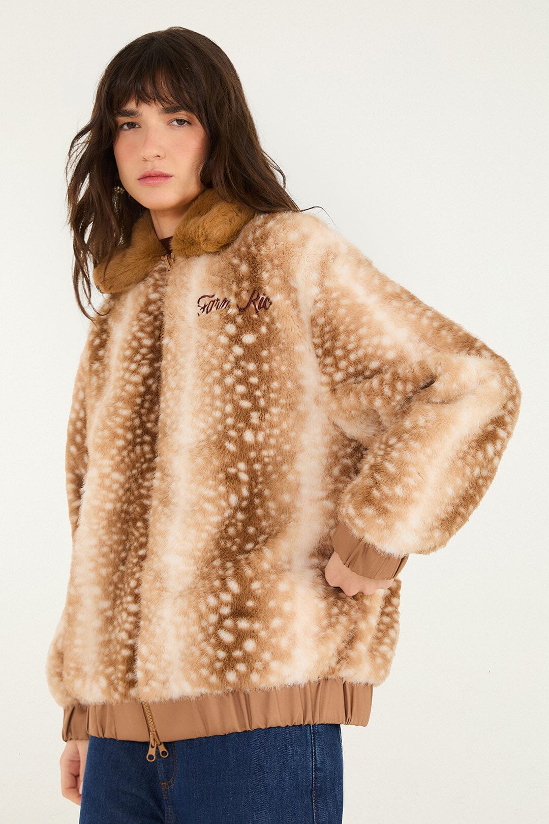 Borbofly Embroidered Reversible Puffer Jacket