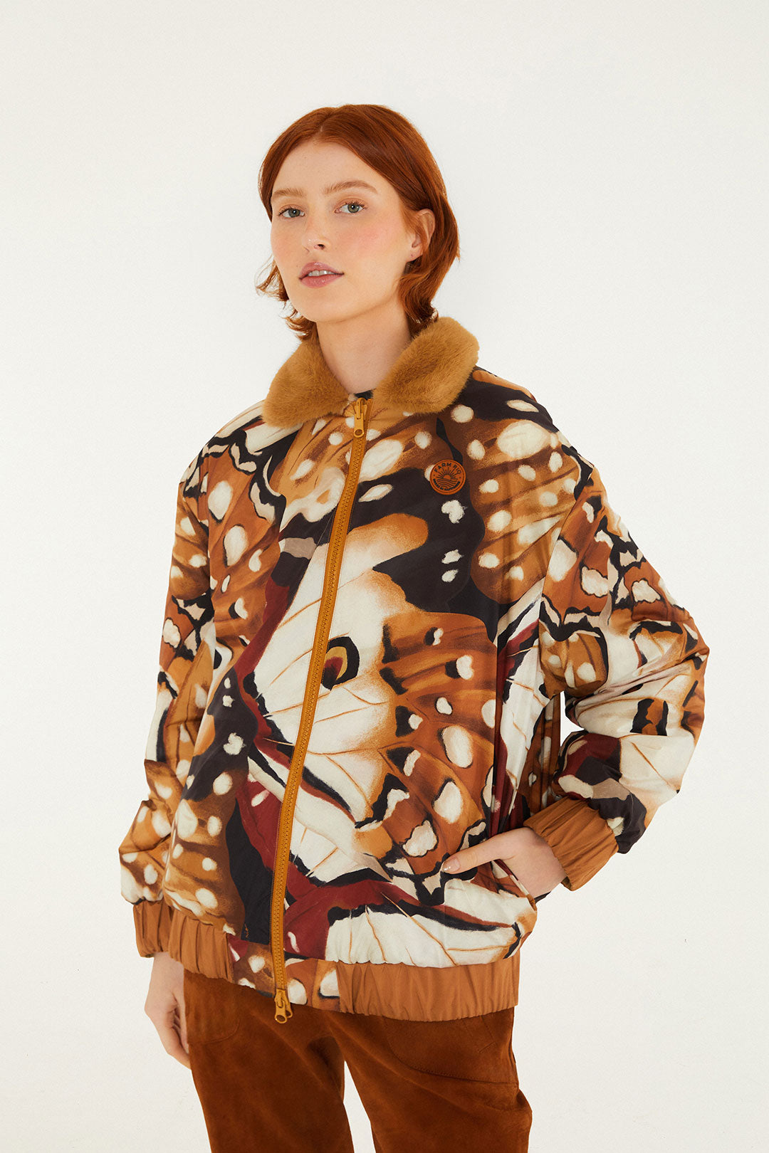 Borbofly Embroidered Reversible Puffer Jacket